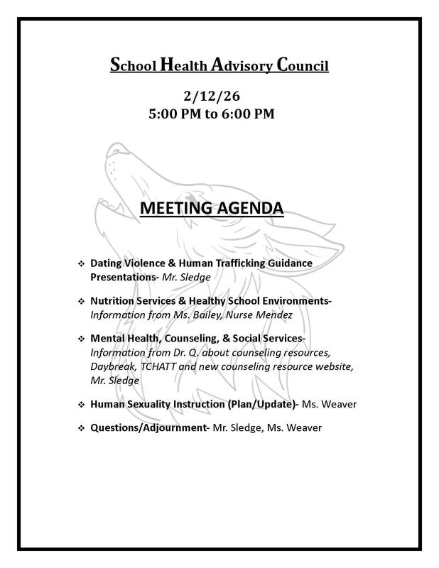 SHAC Meeting