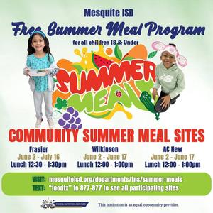 Mesquite Summer Meals 2026 English