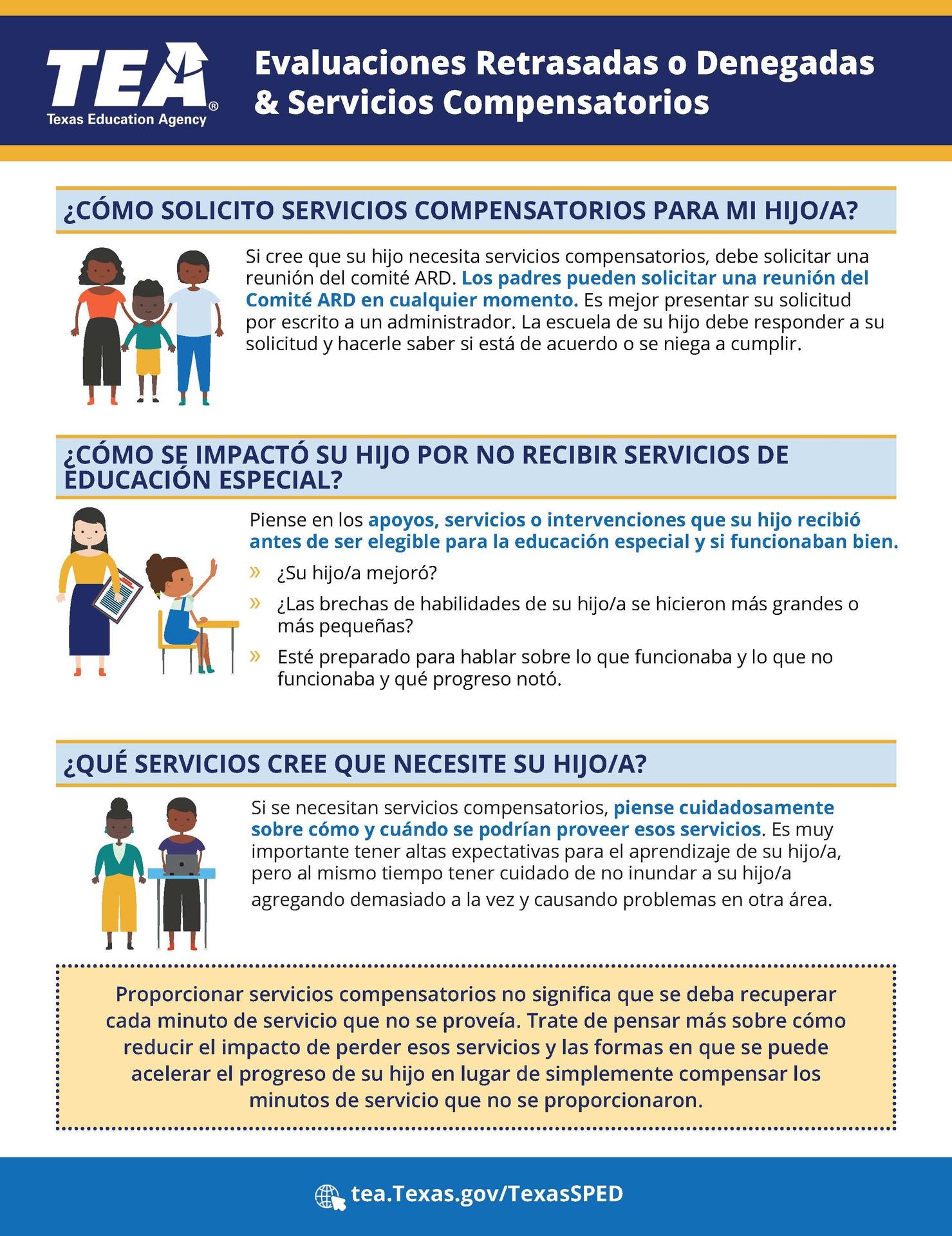 TEA Compensatory Services Spanish Page 2