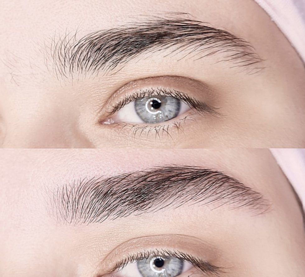 Permanent Make-up Augenbrauen – Powder Brows Ergebnis
