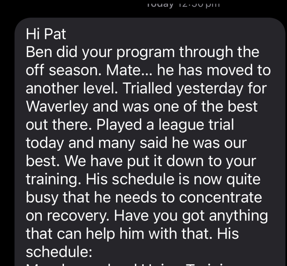 Ben dominated the teams