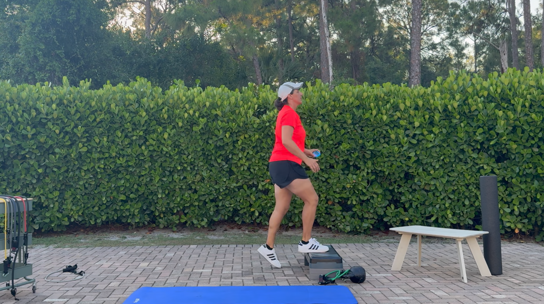 Alana Bouley working out