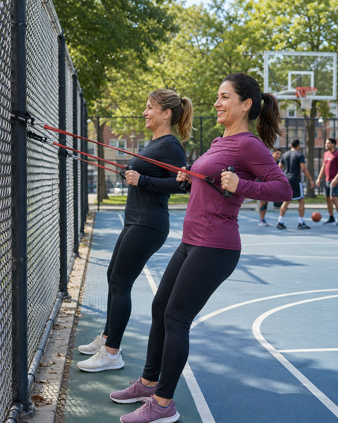 Strength training with resistance bands