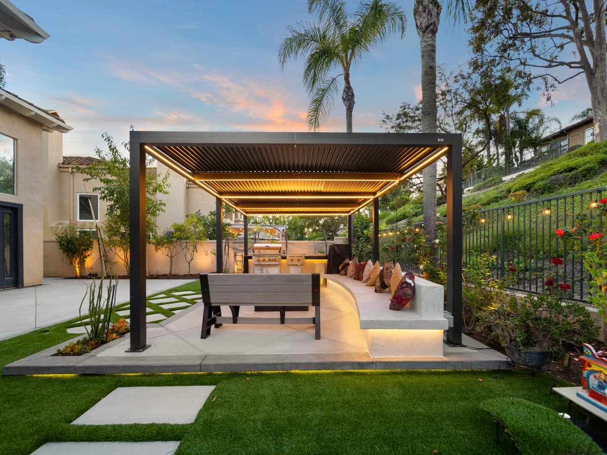 Louvered patio cover
