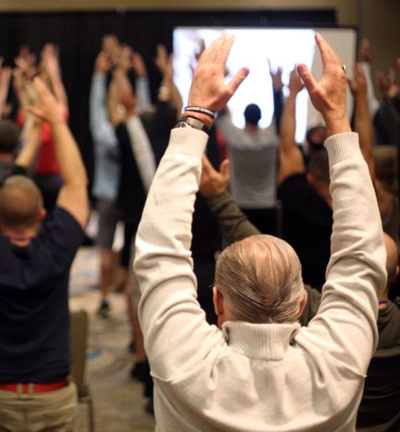 Community training session with coaches
