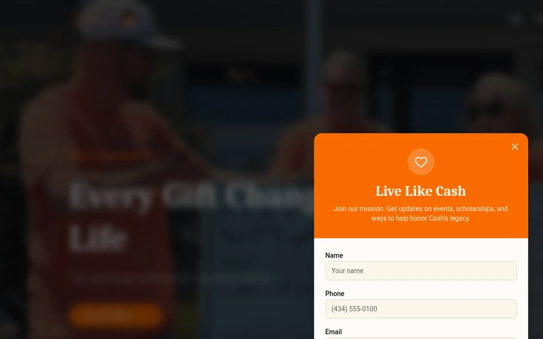 Live Like Cash website homepage built by GO Agency AI
