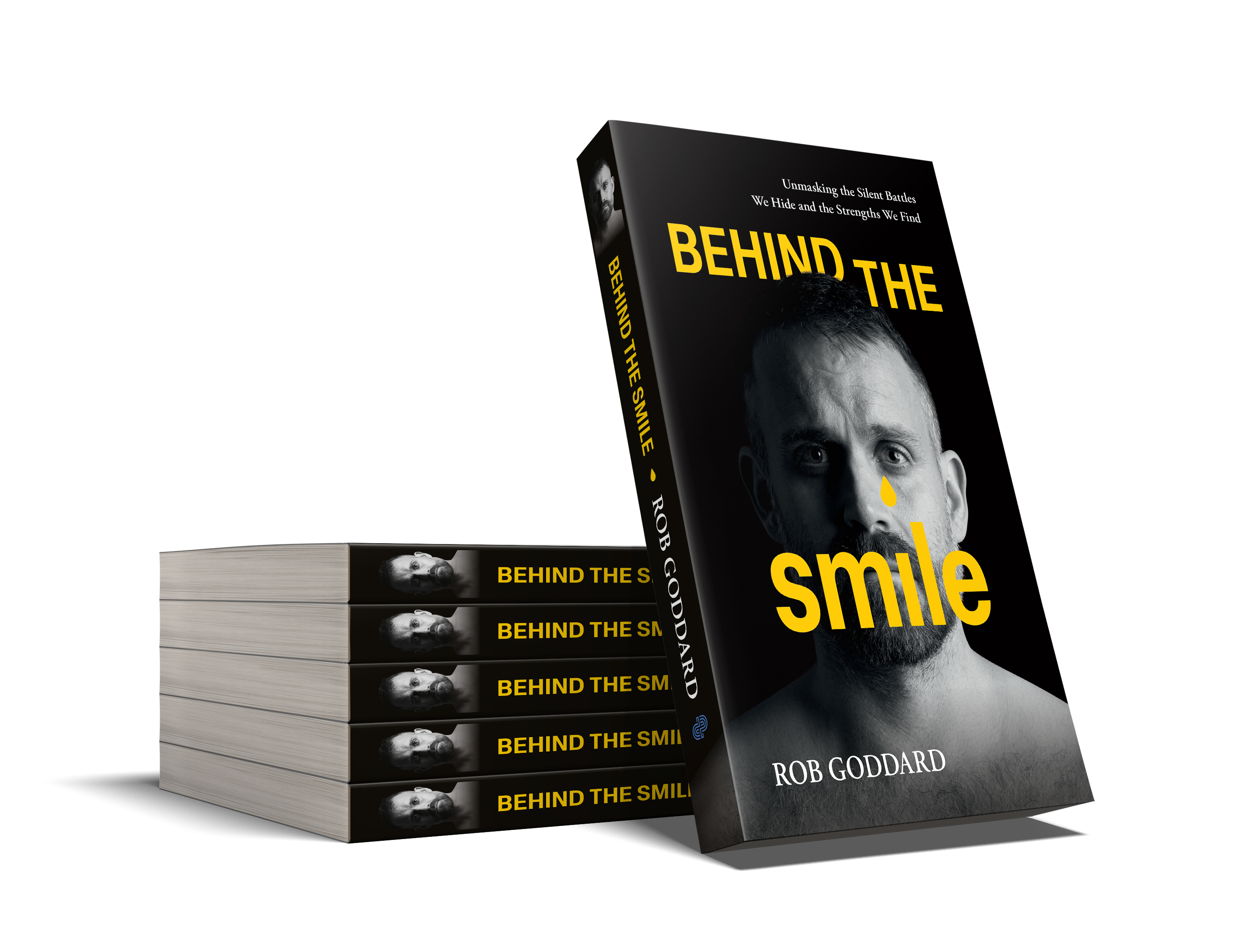 A stack of Behind the Smile books by Rob Goddard