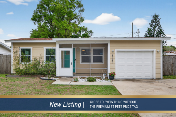 The Sweet Spot of St. Pete, FL: Updated 3 Bedroom Home with Big Backyard, No Flood Zone & Short-Term Rental Potential