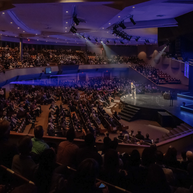 Full auditorium at the Level Up Leadership Summit