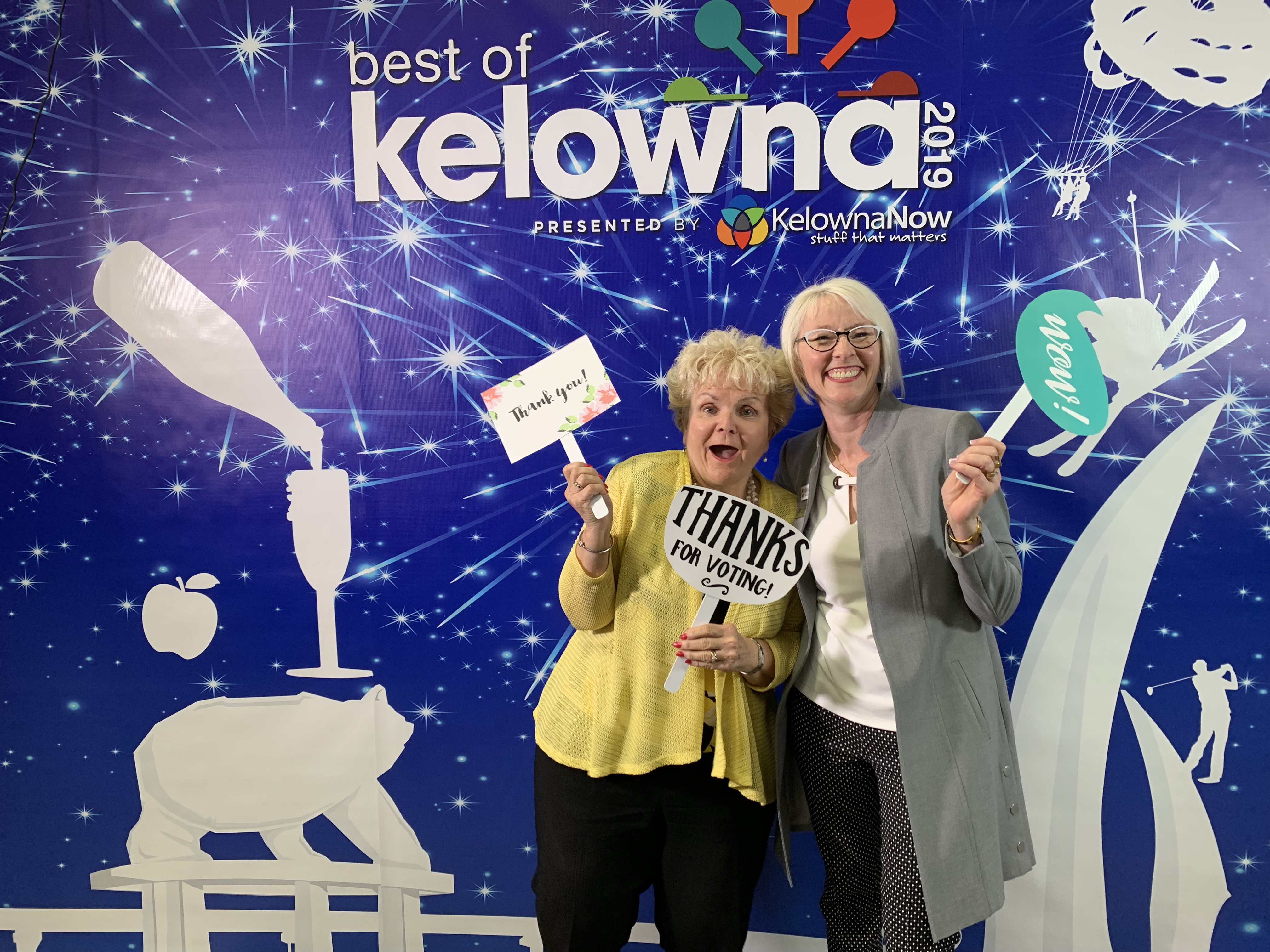 Nikki Csek and Kent Molgat at the Best of Kelowna awards ceremony