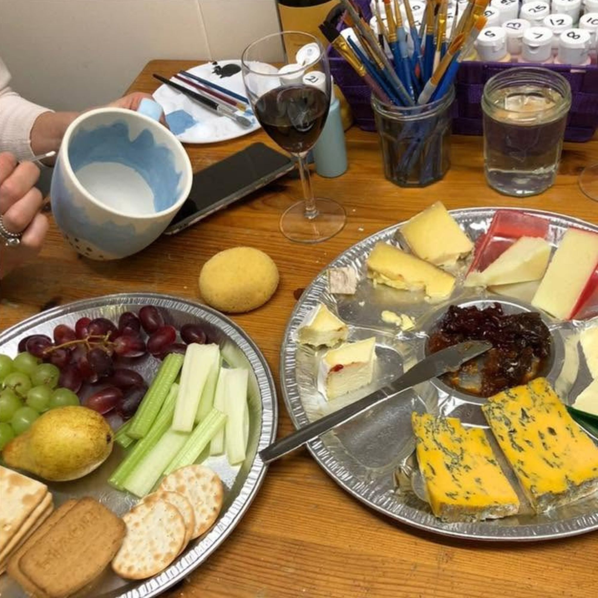 Cheese Tasting & Pottery Painting Evening