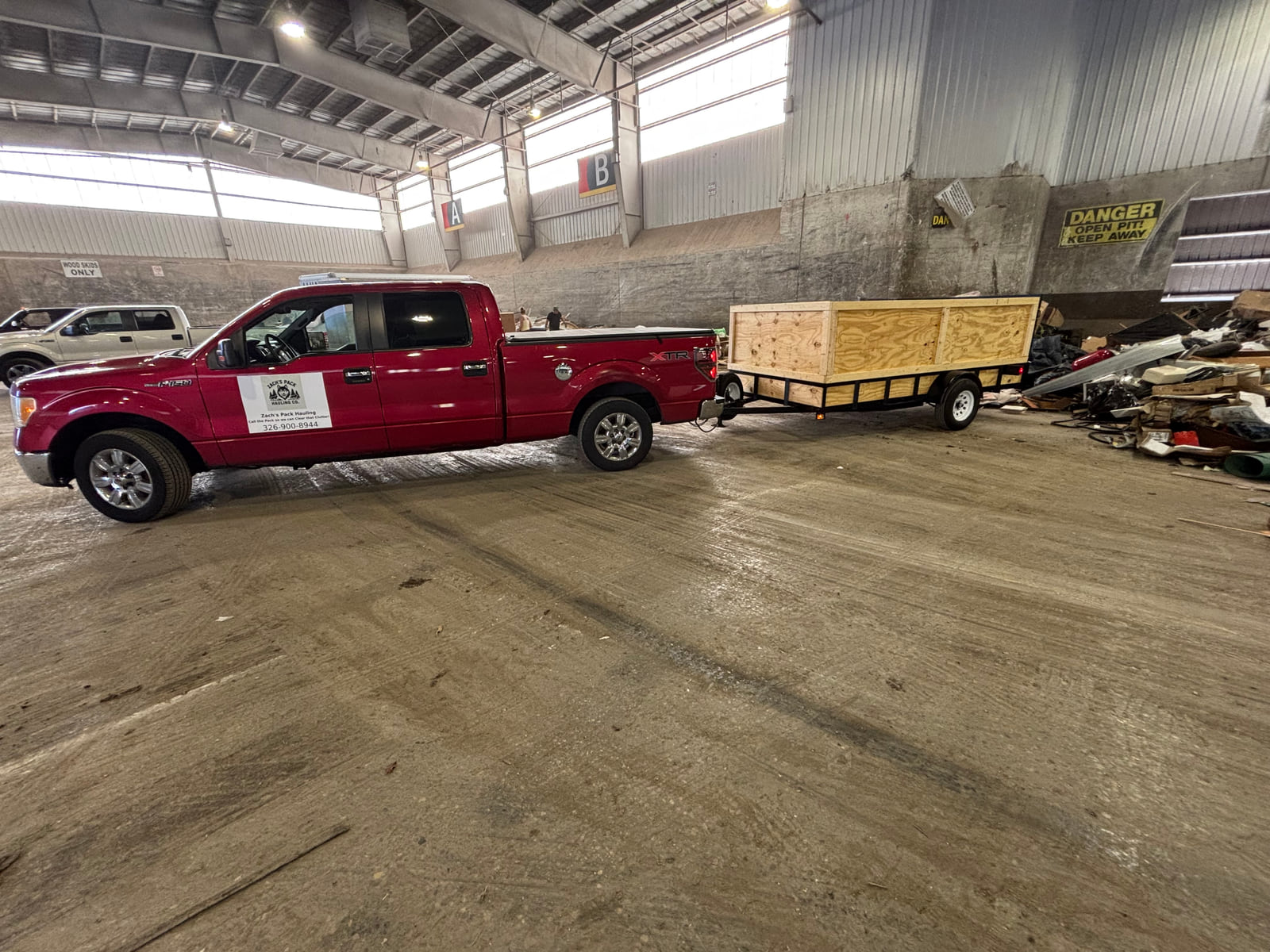 Zach's Pack Hauling Truck and Trailer