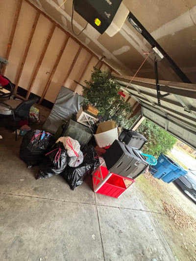 Garage Cleanout Before