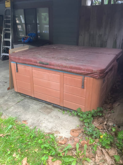 Hot Tub Removal Before