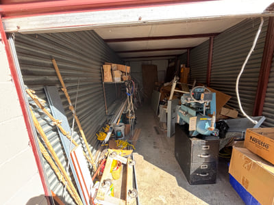 Storage Unit Cleanout Before