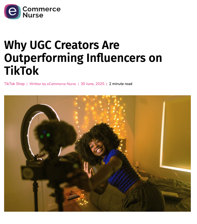 Brands hiring UGC creators