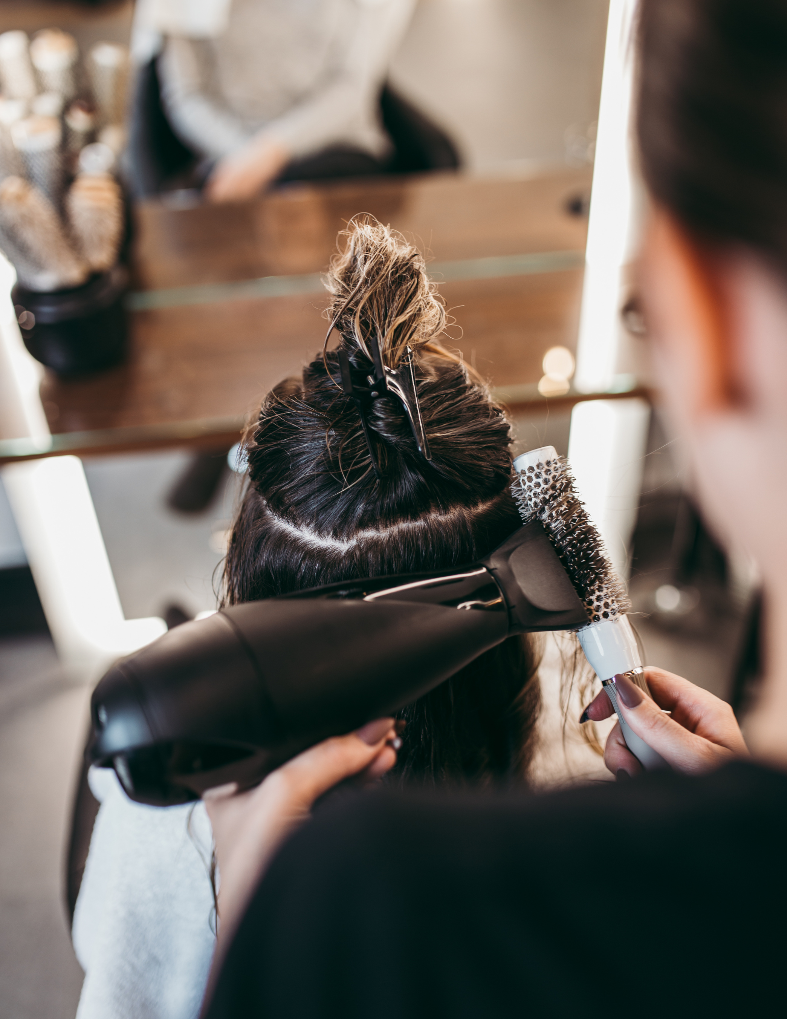 Stylist at work at Nectar at the Villa