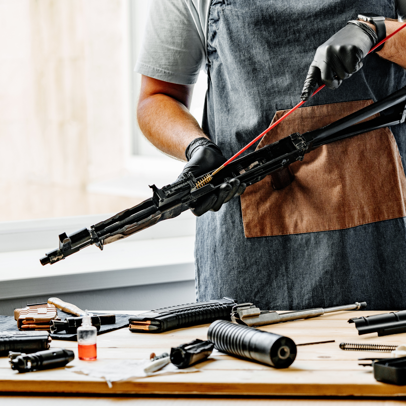 Firearm cleaning kits