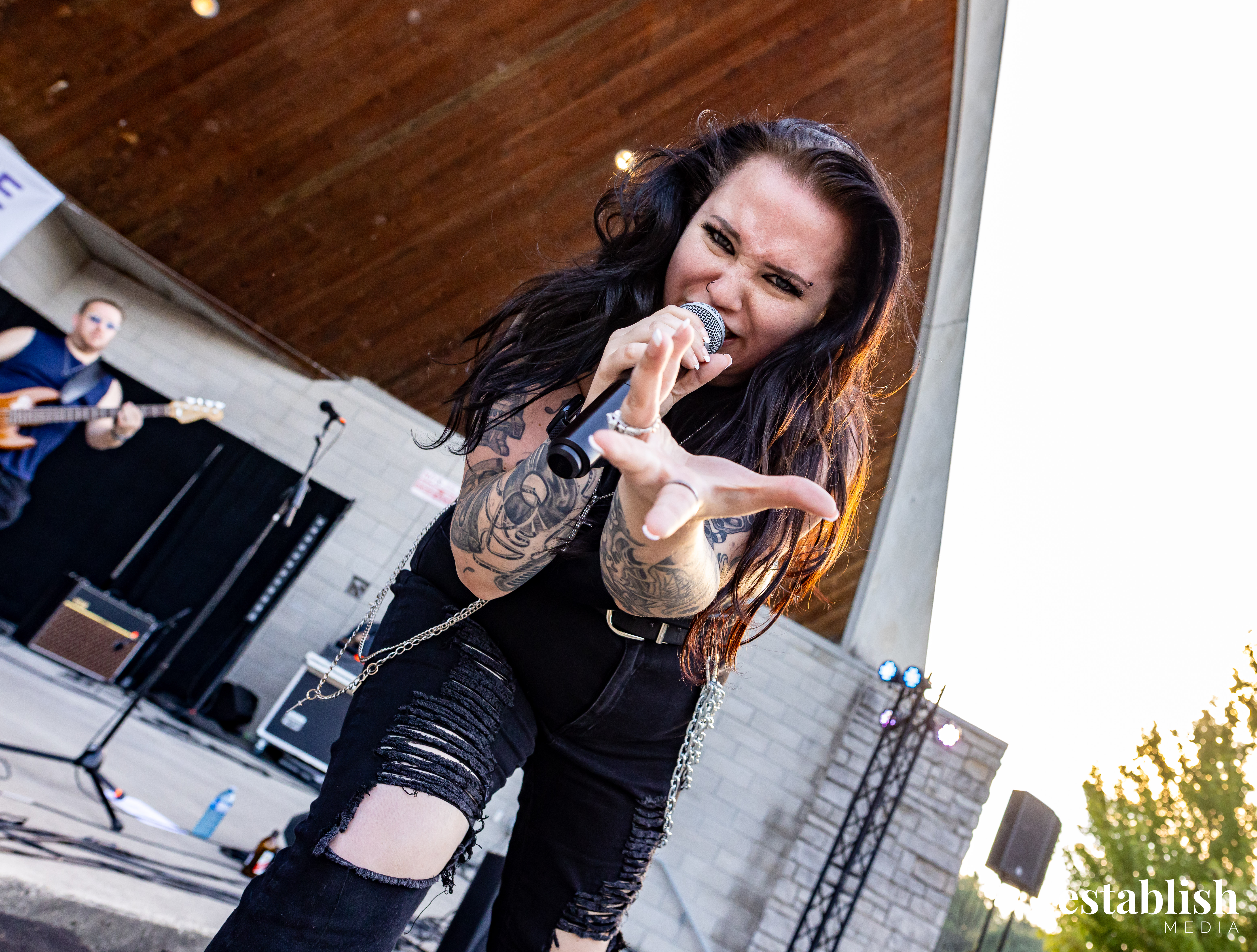Live concert spotlight photography in Southwestern Ontario
