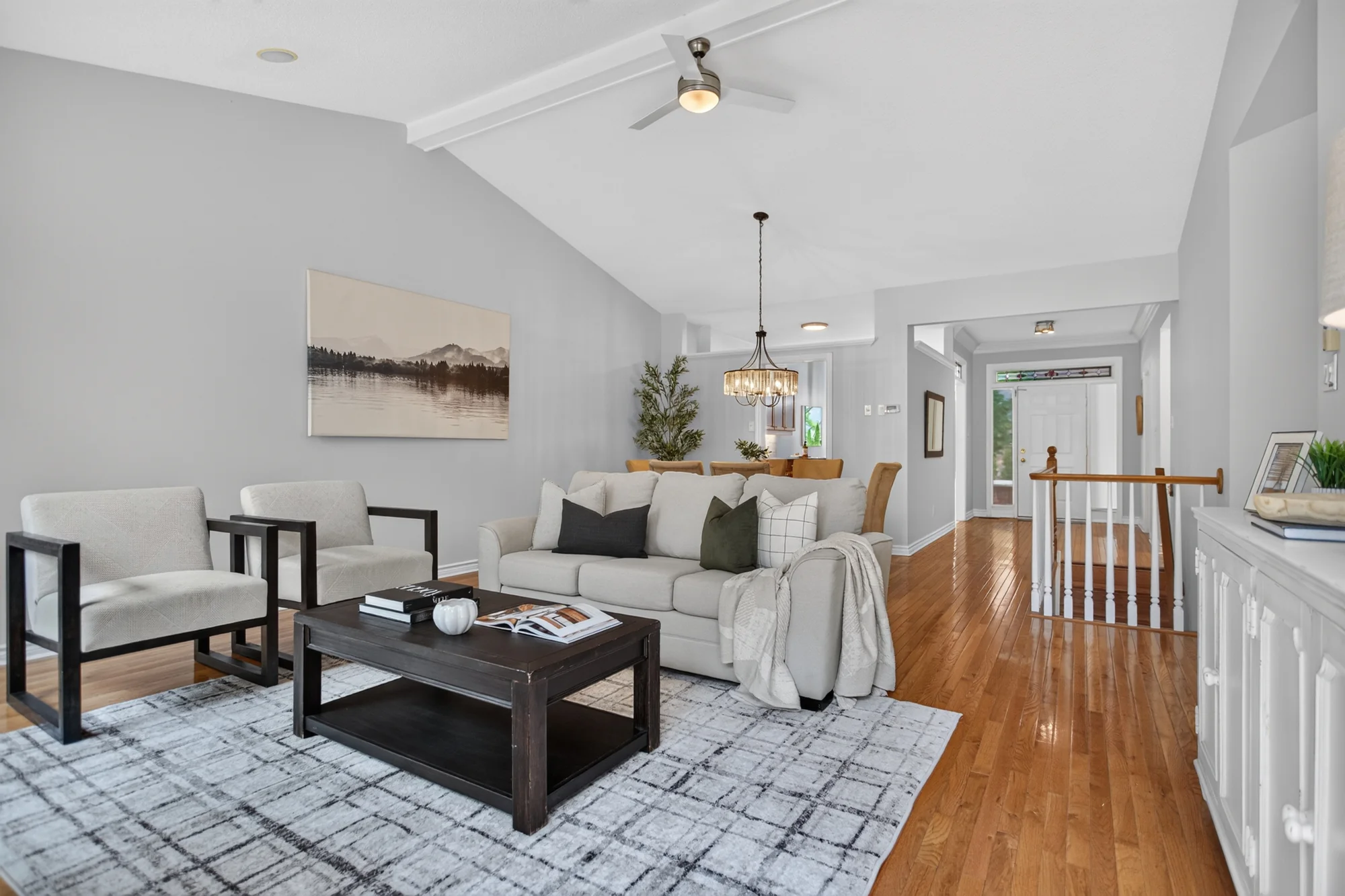 Real estate living room photography in London, Ontario