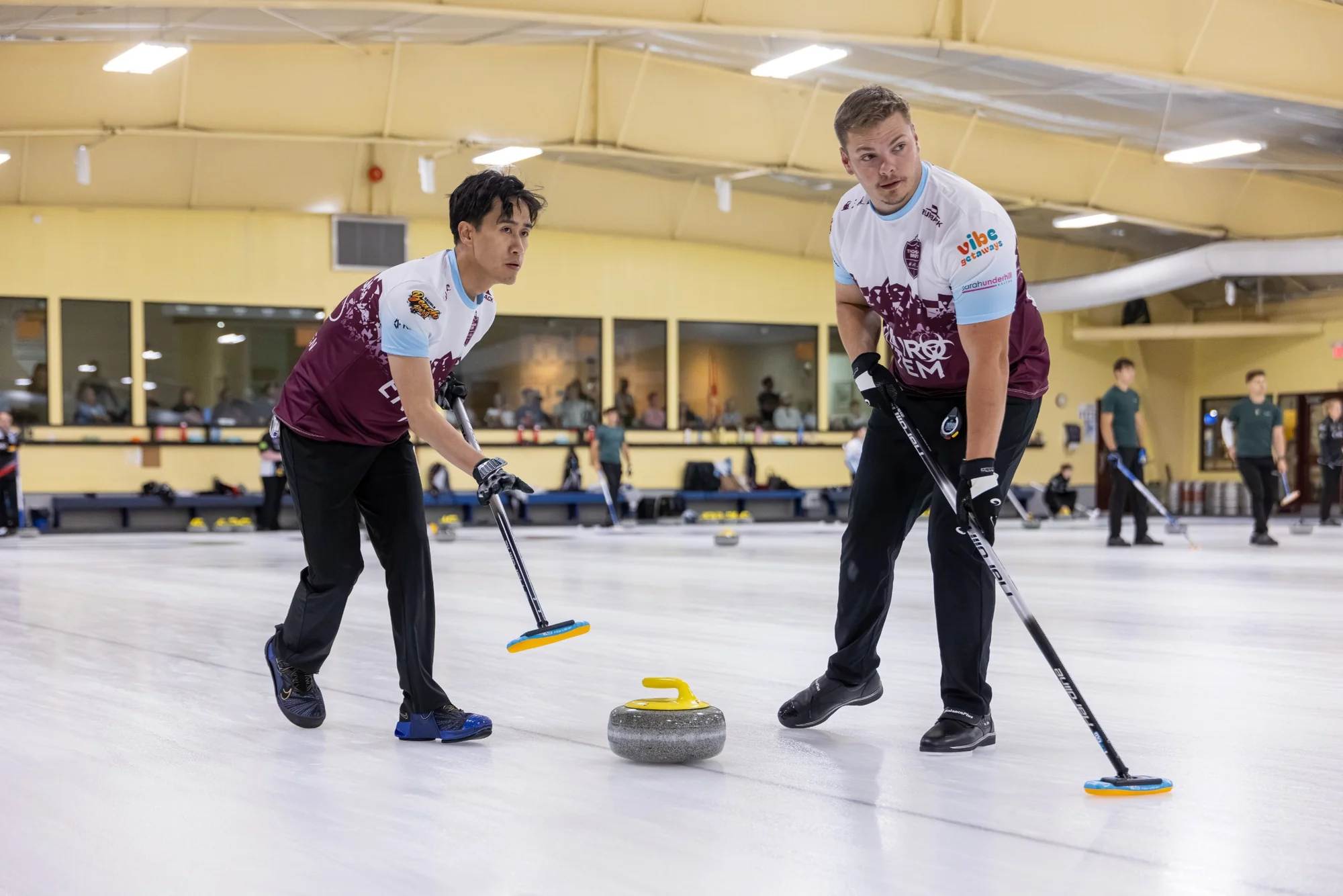 Curling championship action photography in London, Ontario