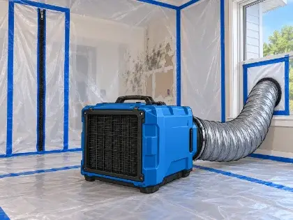 HEPA negative air machine