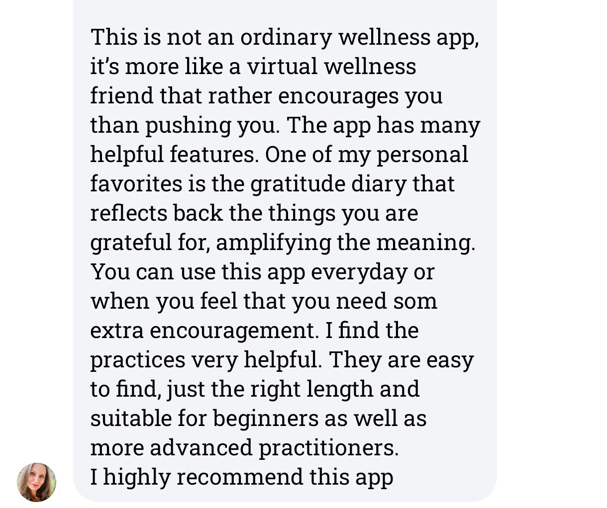 A beta tester's message about how All Is Well, Darling helped her through an overwhelming day.