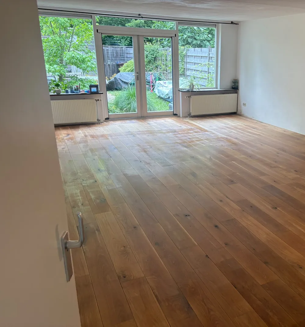 Eiken vloer schuren en lakken in De Meern, Utrecht, foto 2