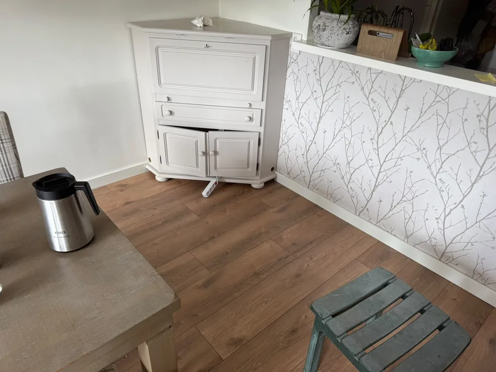 Houten lamelvloer gelegd in Zeist