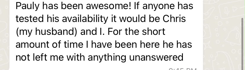 Client text testimonial 30