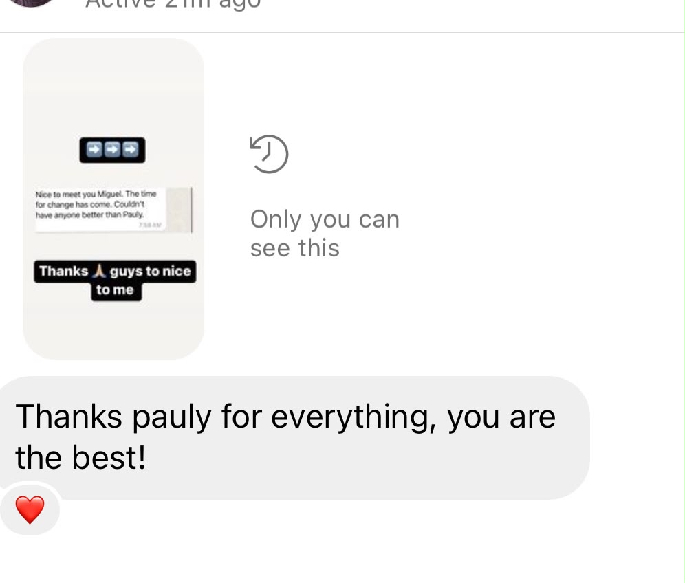 Client text testimonial 21