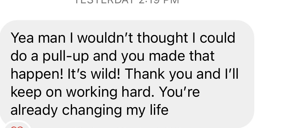 Client text testimonial 18