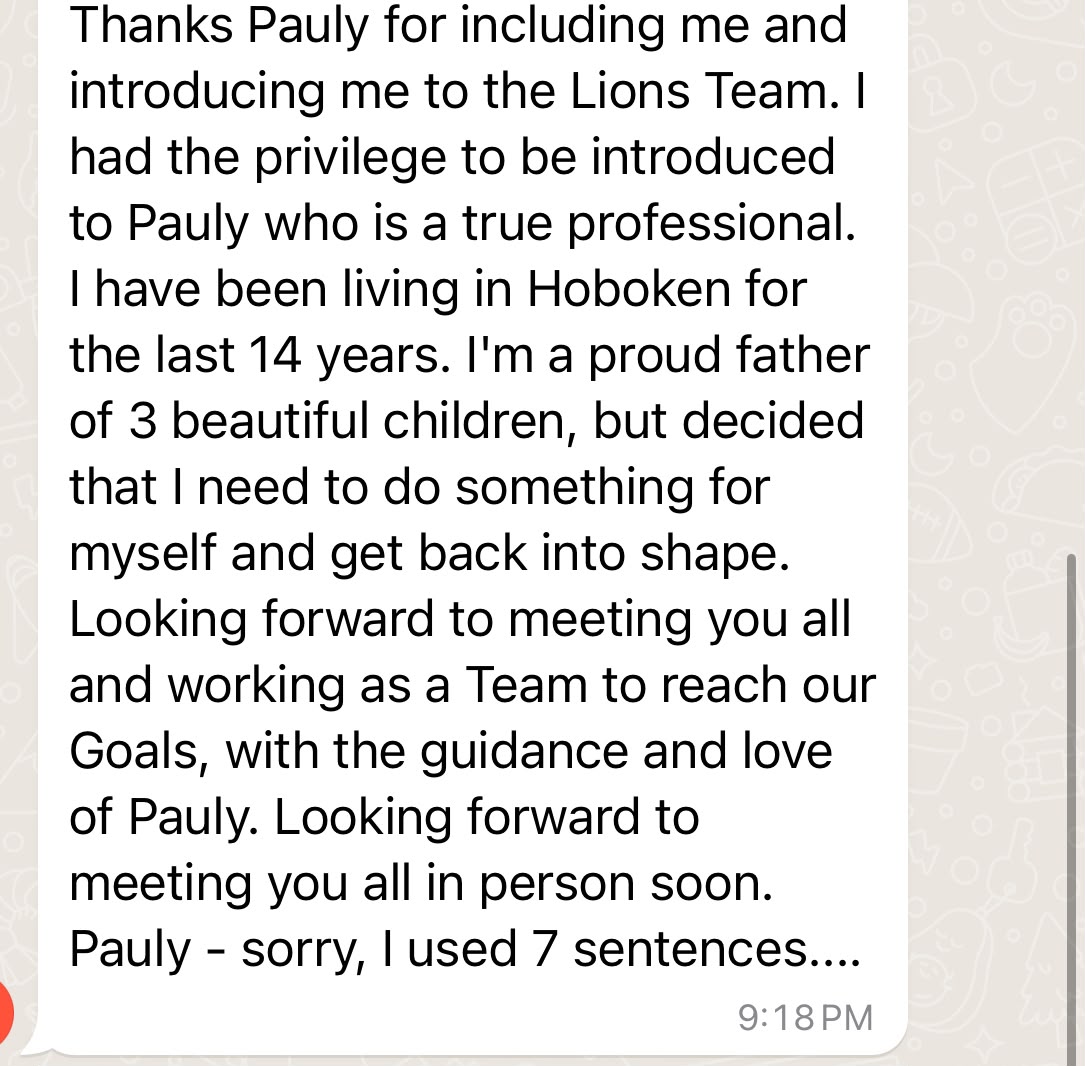 Client text testimonial 8