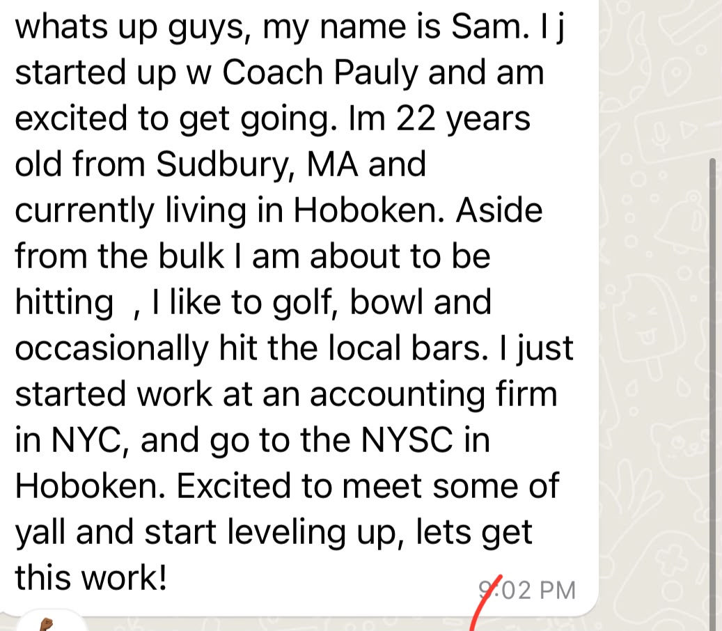 Client text testimonial 5
