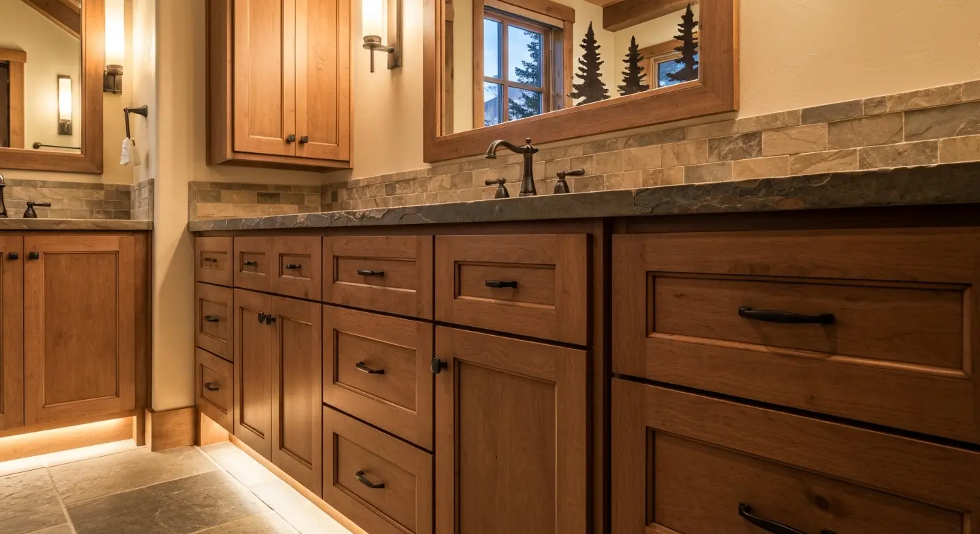 Bathroom vanity cabinetry