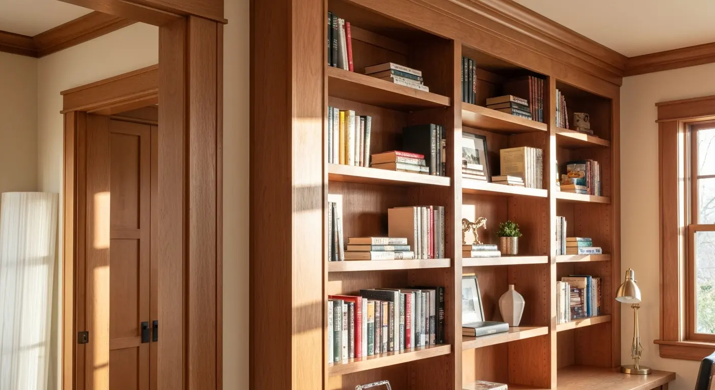 Custom built-in bookcase