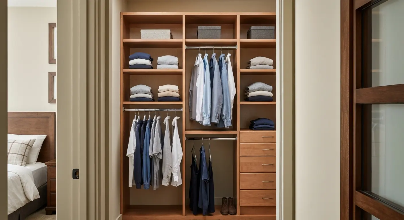 Custom closet shelving