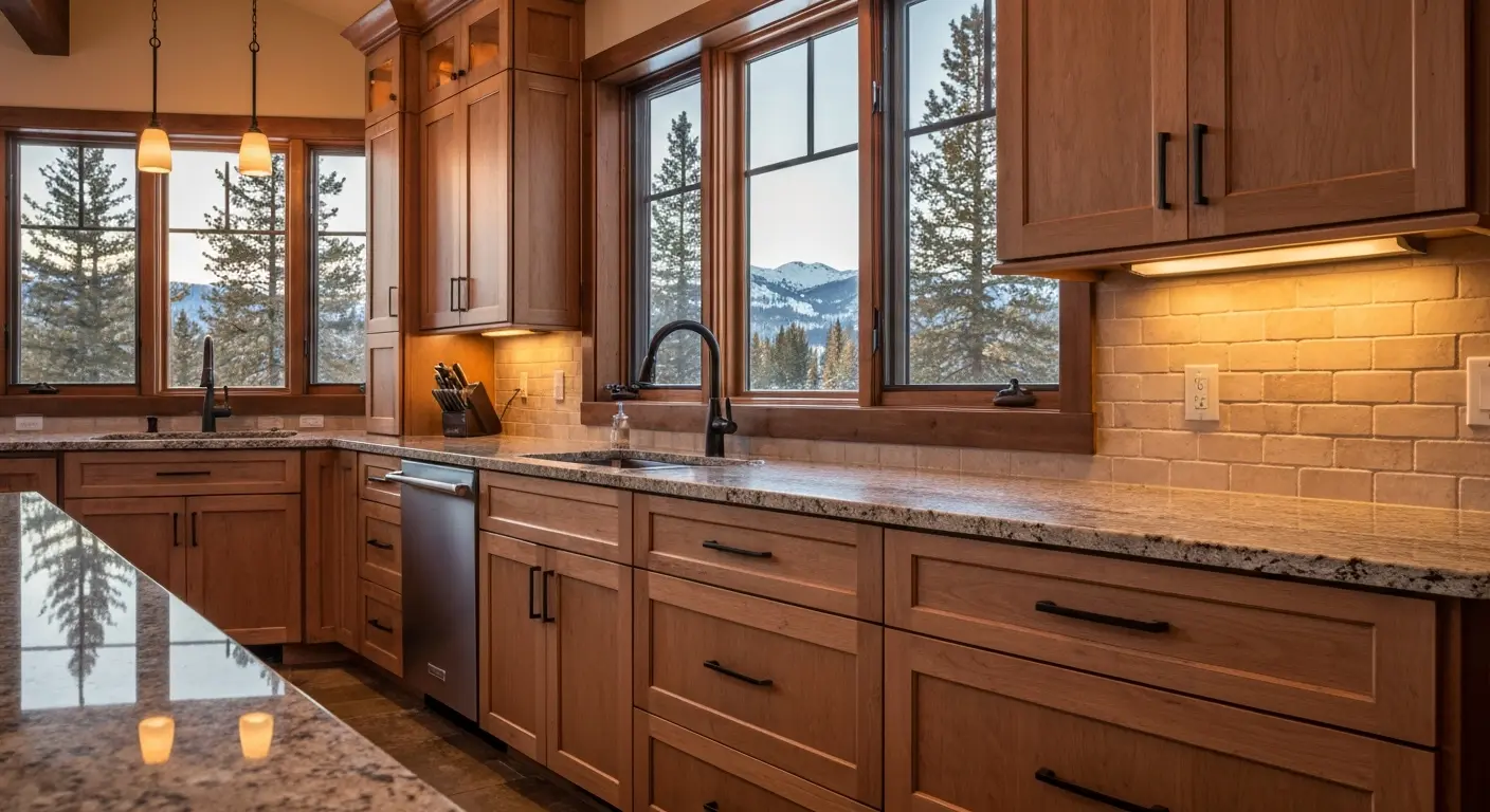 Mountain kitchen cabinets