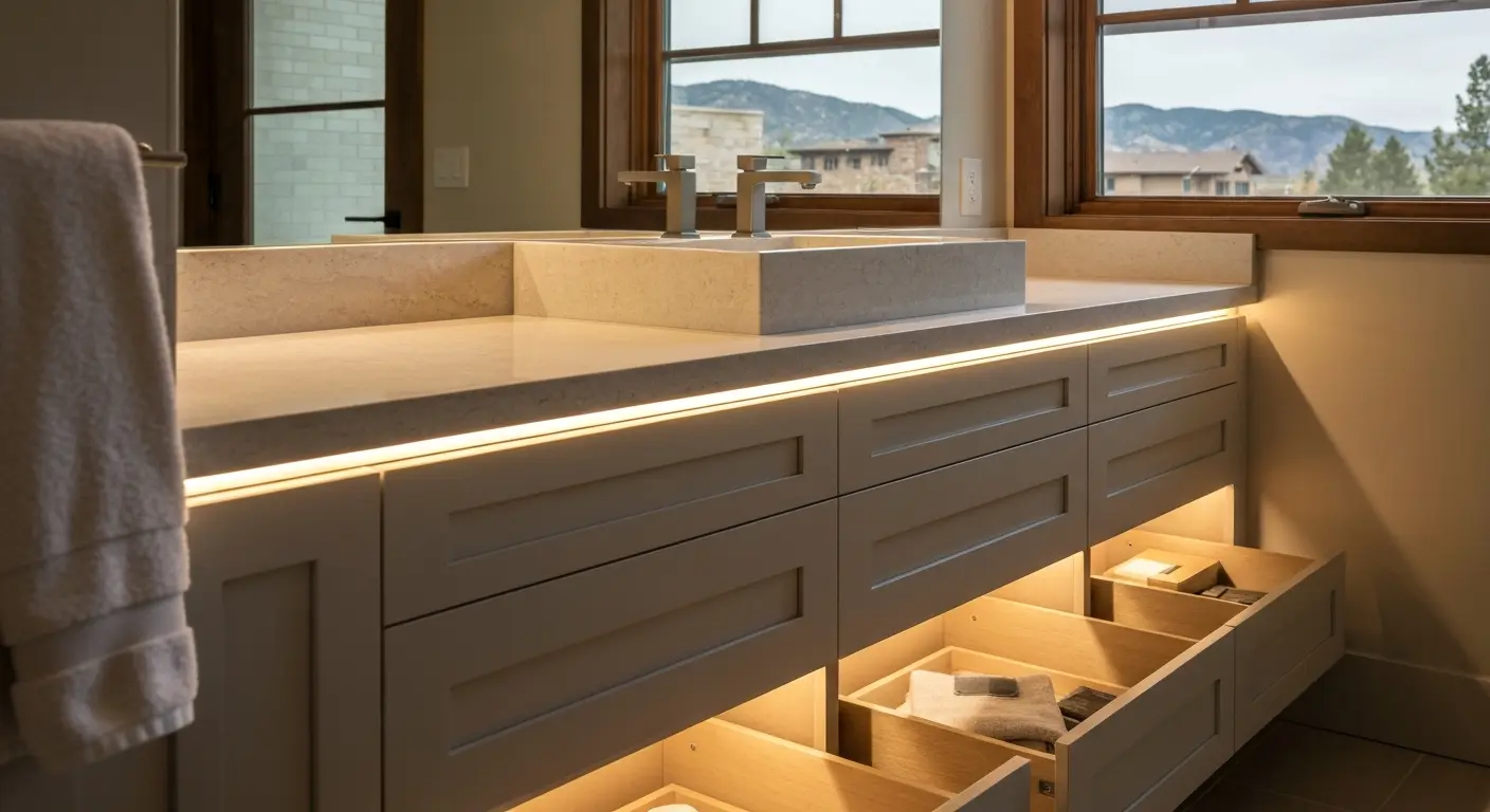 Custom bathroom vanity