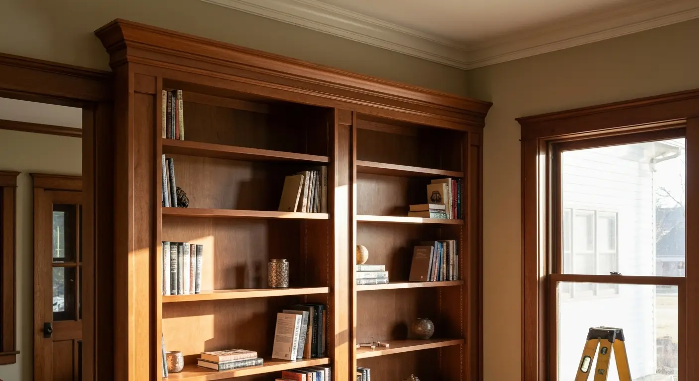 Custom built-in shelving