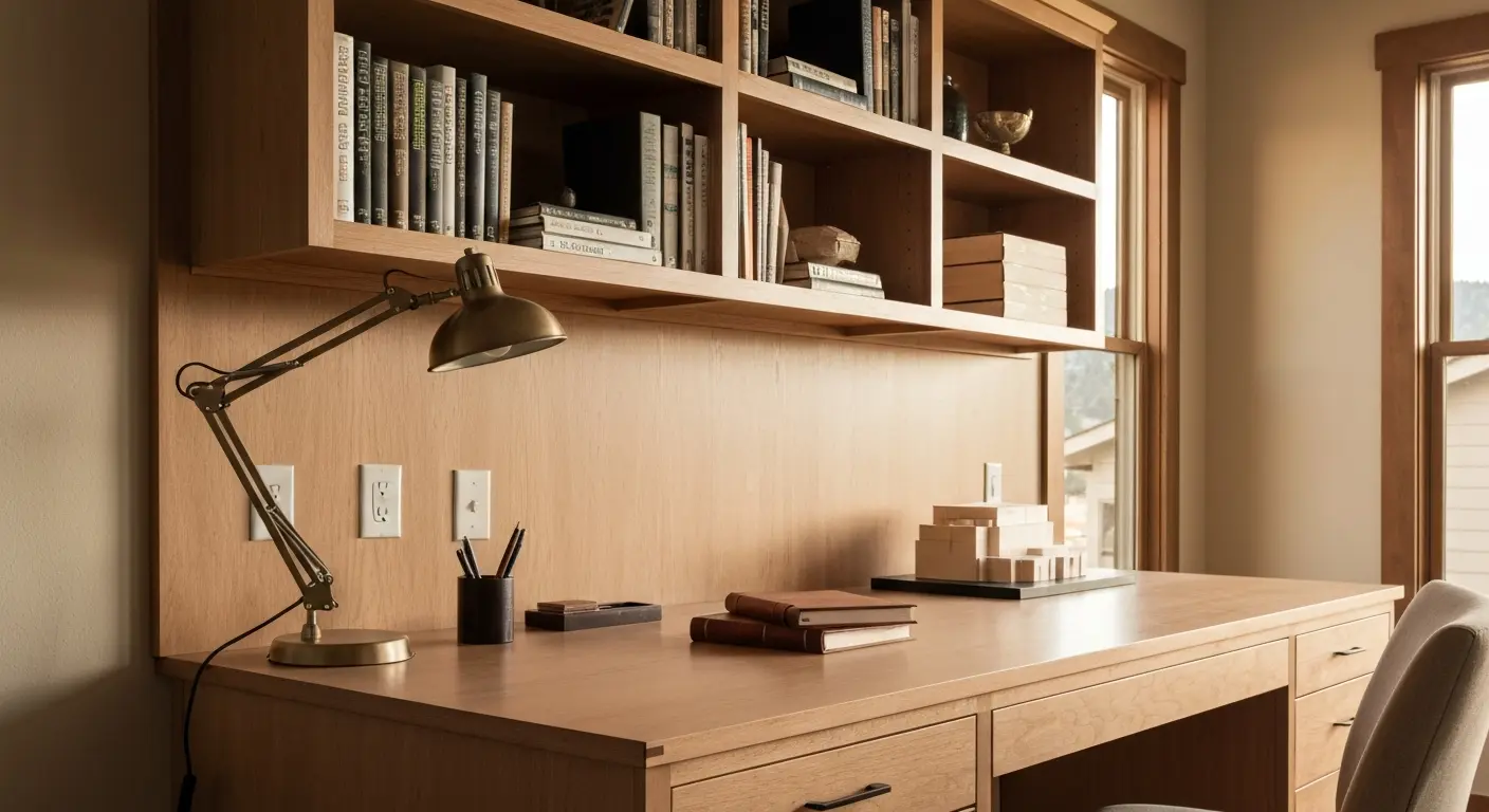 Custom home office built-ins in Denver