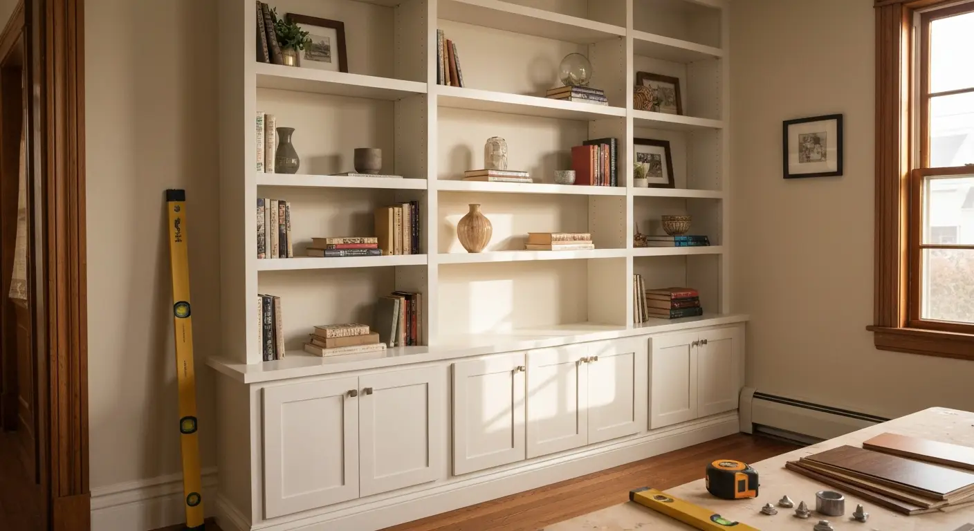 Built-in shelving project