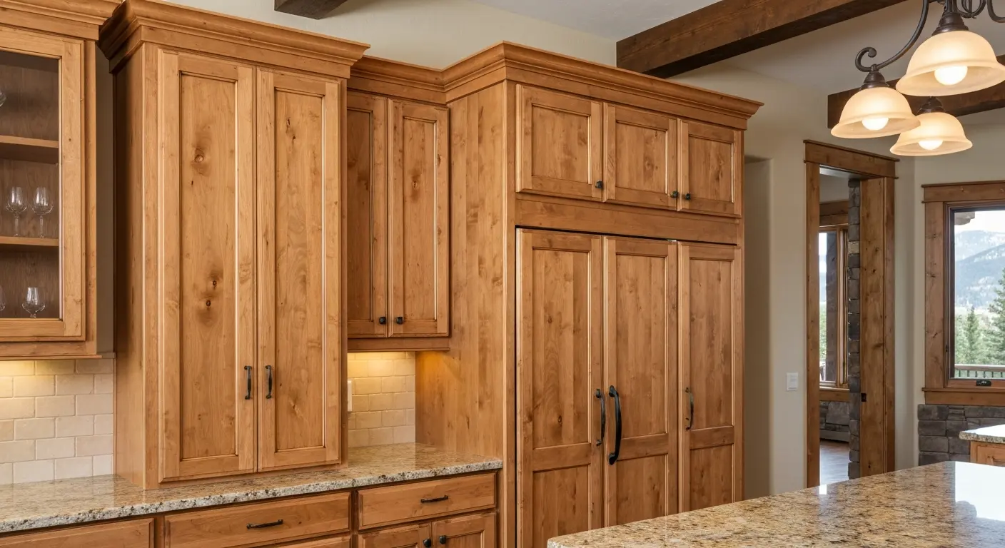 Custom kitchen cabinets in mountain home