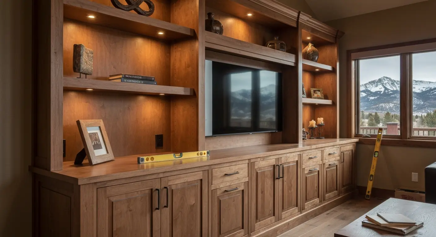 Built-in cabinetry home storage