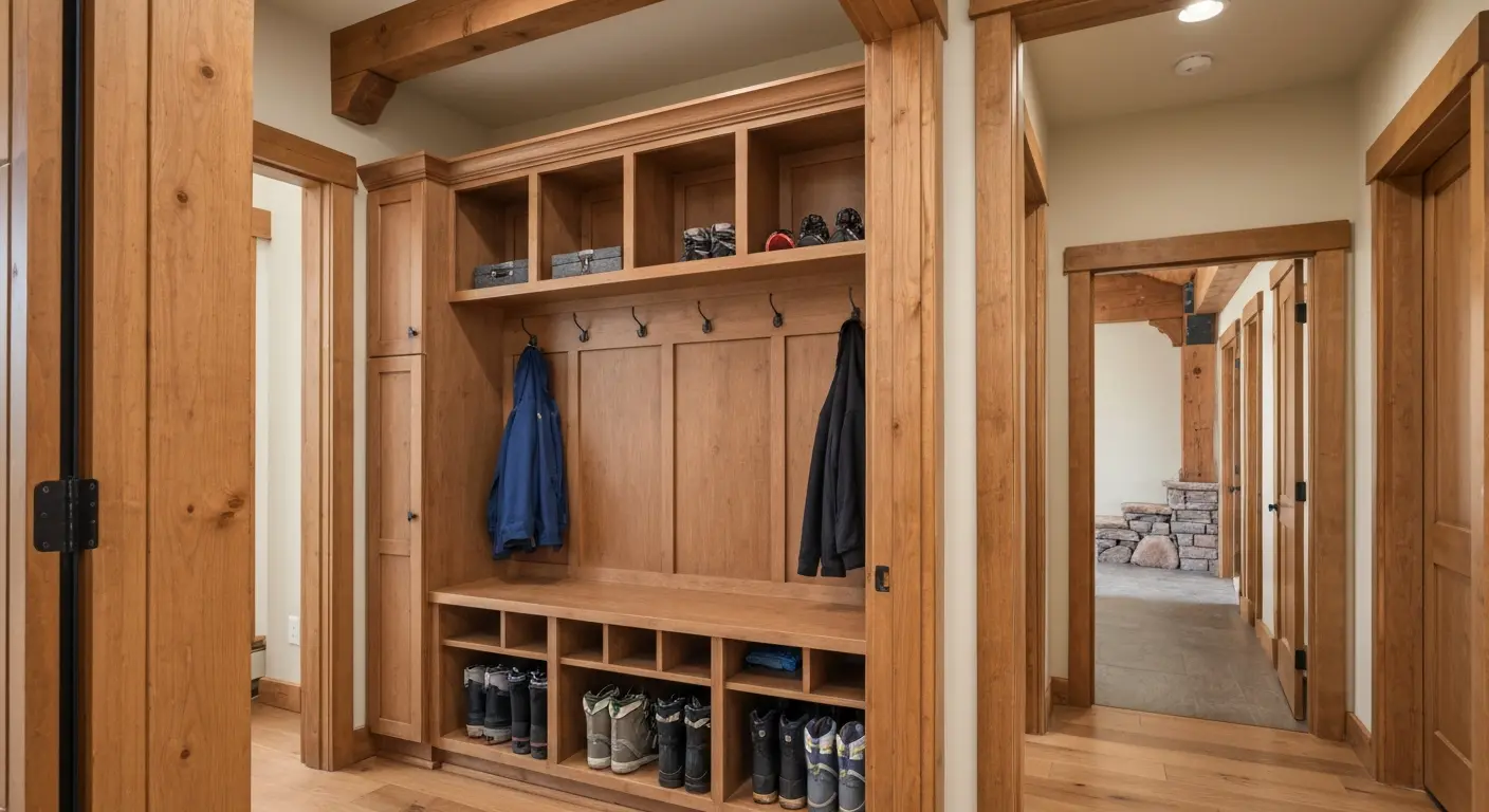 Mudroom custom cabinetry