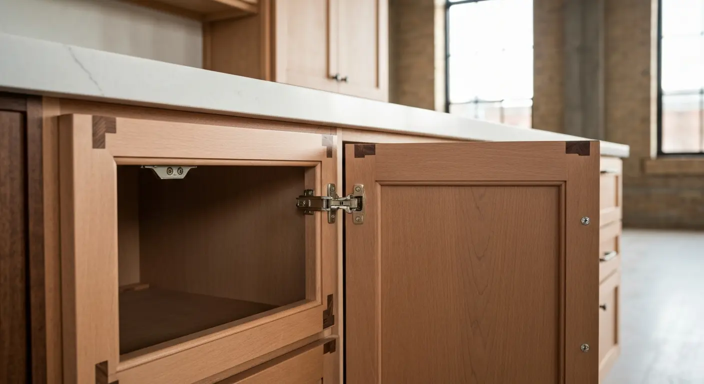 Custom kitchen cabinetry in Denver loft
