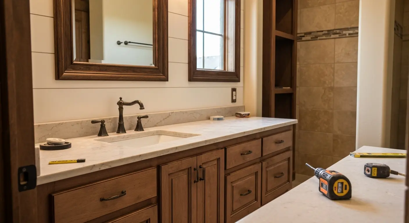 Custom bathroom vanity