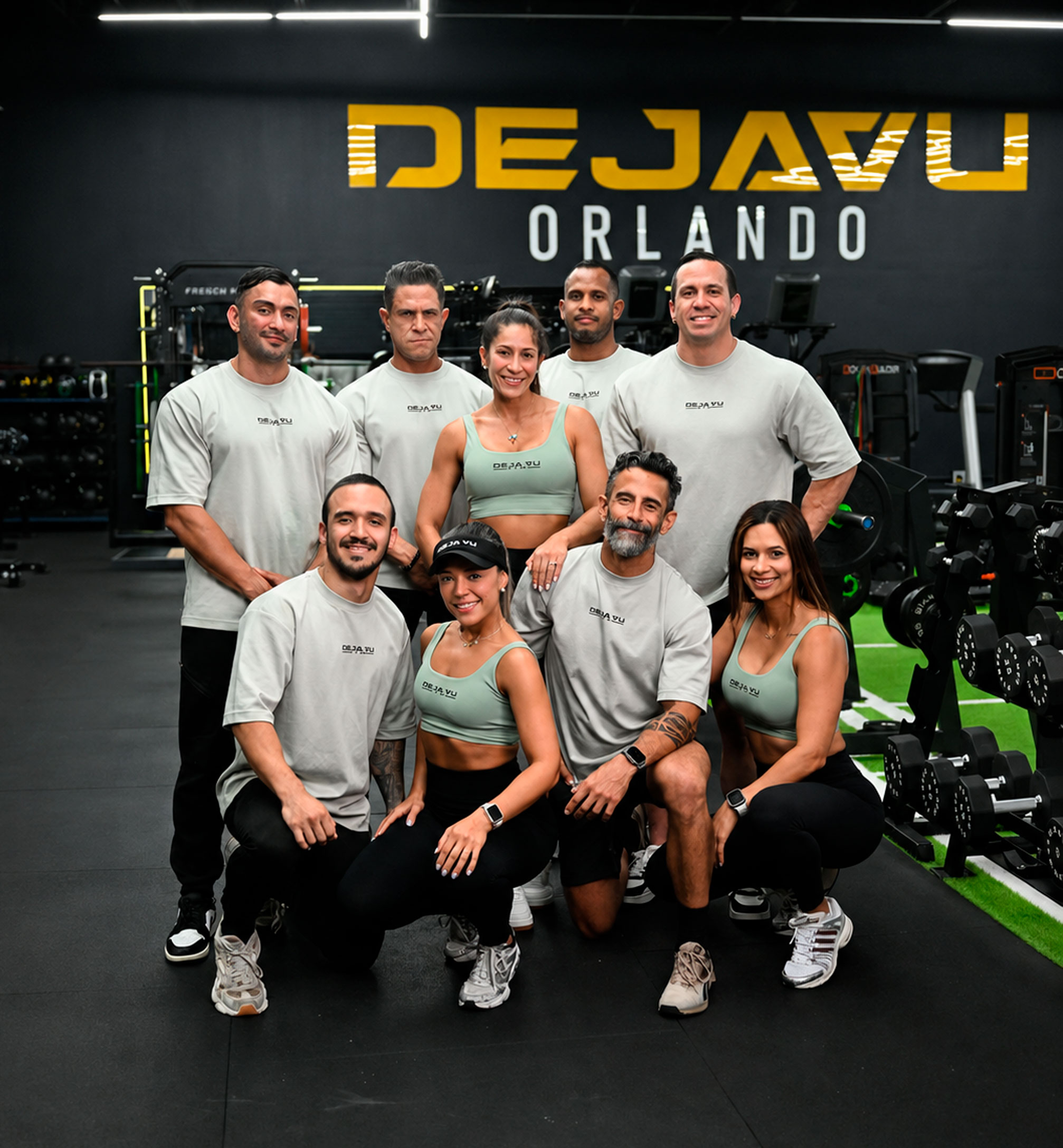 3D body scan and training floor at Deja Vu Gym