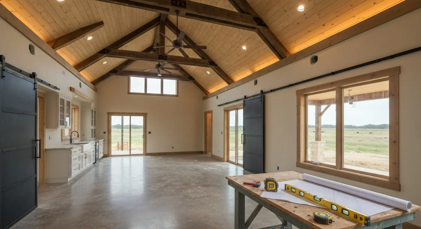 New barndominium construction