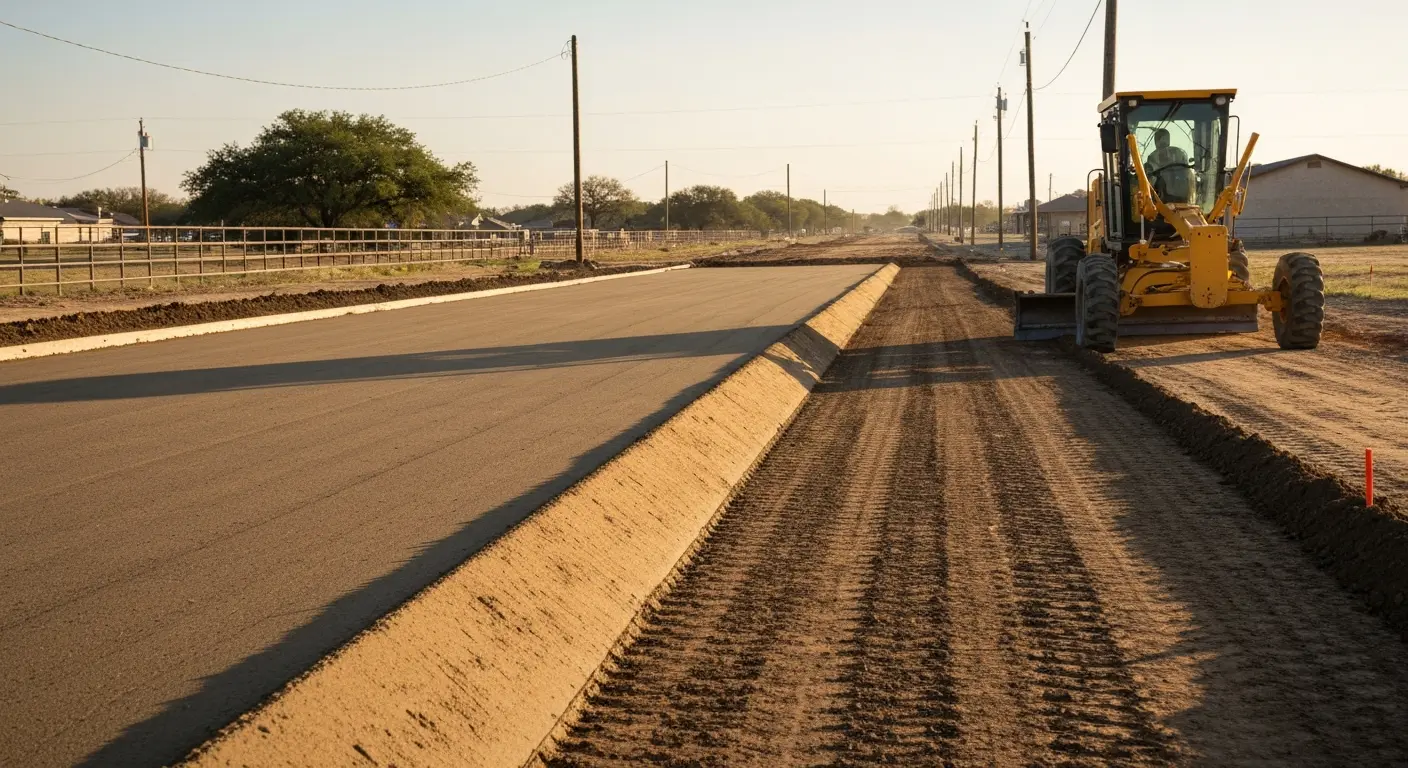 Road grading service